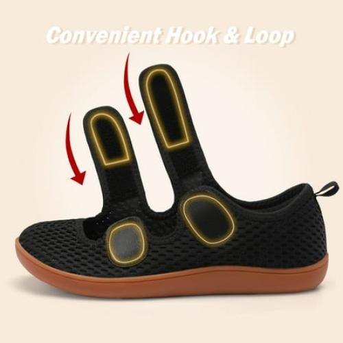 Barerun Adjustable Breathable Knit Walking Sneakers for Women with Diabetic and Arthritis Swelling Size 40 europe