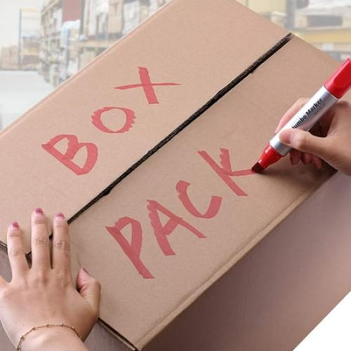 Mr. Pen- Jumbo Permanent Markers, 4 Pack, Assorted Color, Chisel Tip, Large Permanent Markers