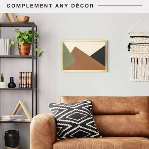 MCS Foundation 16x24 Poster Frame Traditional Brass, Vertical & Horizontal Wall Hanging Large Picture Frame for Photos, Posters & Art Prints (1-Pack)