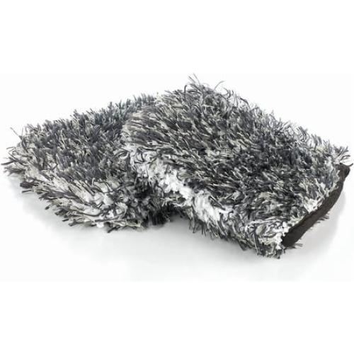 The Rag Company – Cyclone Ultra Wheel Mitt – 6x7 in, Black/Grey, 2 Pack