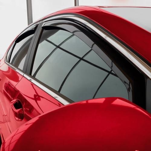 Voron Glass in-Channel Extra Durable Rain Guards for Kia Forte 2019-2024, Window Deflectors, Vent Window Visors, 4 Pieces - 201184