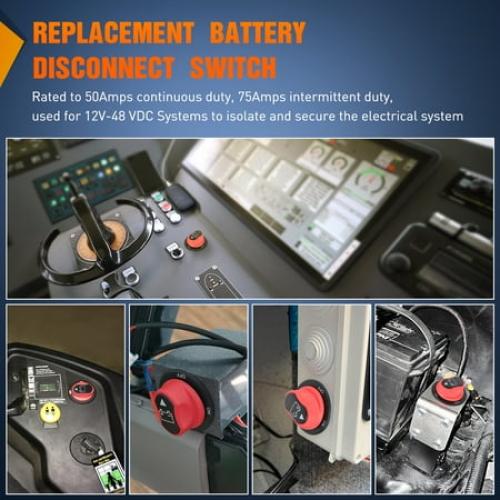 Nilight Battery Disconnect Switch 100A Master Disconnect Isolator