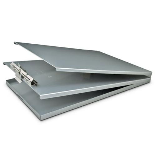 Saunders 10017 0.5 in. Clip Capacity Holds 8.5 in. x 11 in. Sheets A-Holder Aluminum Form Holder - Silver