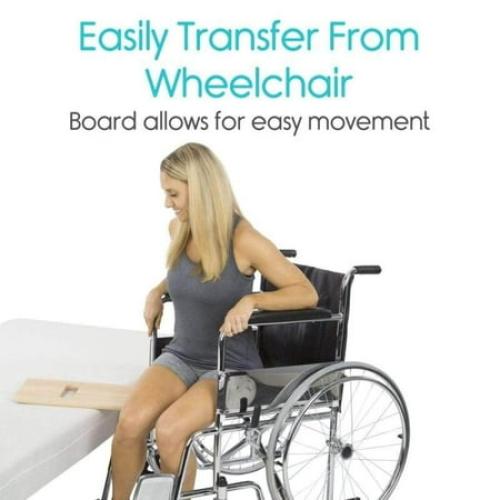 Vive Transfer Board (36 by 12) - Patient Slide Assist Device - Transferring from Wheelchair to Bed, Toilet, Car, Bathtub - Heavy Duty Sliding for Elderly