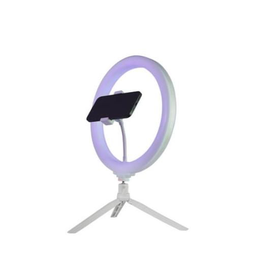 Vivitar 12 Full Color 3D Ring Light with Tripod and Adjustable Ball Head, Black