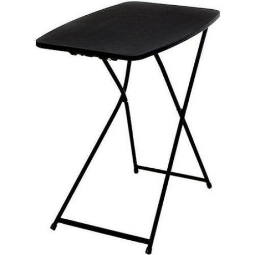 Mainstays 26 Adjustable Height Personal Folding Table, Black