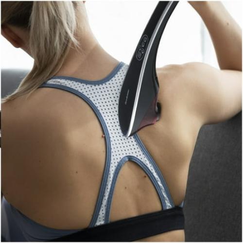 Brookstone Heating Percussion Body Massager, Black
