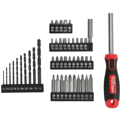 Hyper Tough 12V Max Cordless Drill Project Kit, 55-Piece, Holiday Gift