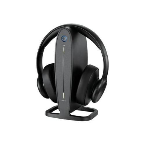 insignia - ns-hawhp2 rf wireless over-the-ear headphones - black