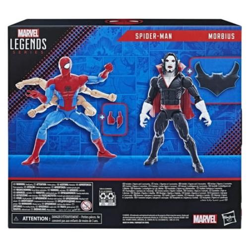 Marvel: Legends Spider-Man vs Morbius Kids Toy Action Figures for Boys & Girls Ages 4 5 6 7 8 and Up, 2 Pack
