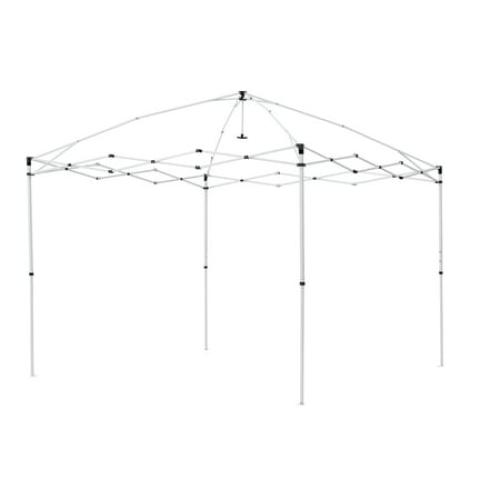 Ozark Trail 10x10 Instant Pop Up Canopy Tent with Simple Push Setup – Straight Leg Pop-Up Tent for Tailgating, Camping & Events, White