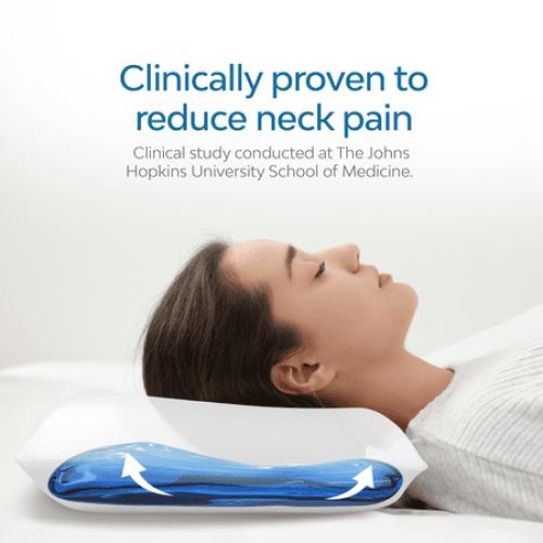 Mediflow Memory Foam Water Pillow - Adjustable Pillow for Neck Pain Relief, Pillow for Side, Back, and Stomach Sleepers, The Original Inventor of The Water Pillow, Memory Foam Bed Pillow (1 Pillow)