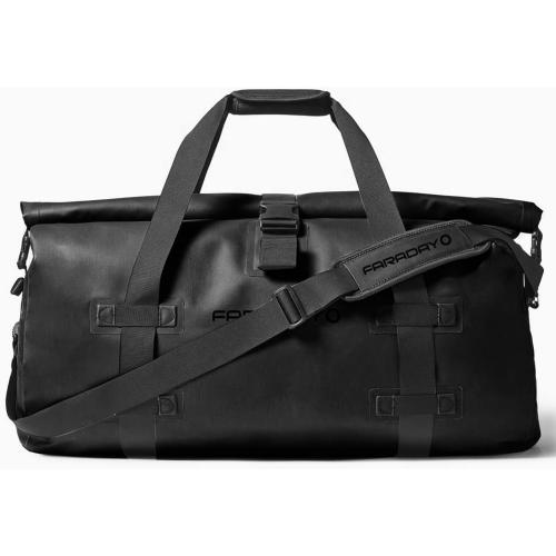 Size 55L Faraday dry duffel bag stealth black 55L no logo