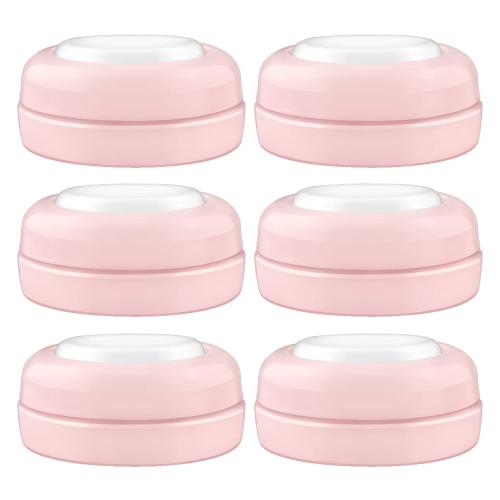 Maymom Screw Lids Aka Travel Caps with Rewritable Sealing Disc Compatible with Avent Maymom Wide Mouth Bottles; Cap Replace Avent Natural Bottle Sealing Ring and Sealing Disc 6pcs. (Pink)