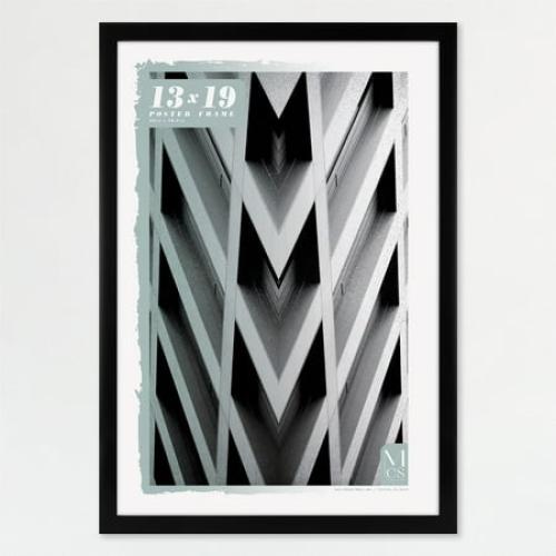 MCS Foundation 16x24 Poster Frame Traditional Brass, Vertical & Horizontal Wall Hanging Large Picture Frame for Photos, Posters & Art Prints (1-Pack)