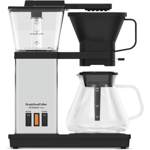 Black SimplyGoodCoffee Brewer - The best automatic drip coffee flavor possible at the flip of a switch