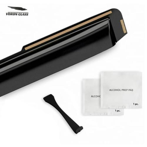 Voron Glass in-Channel Extra Durable Rain Guards for Toyota Highlander 2020-2025, Window Deflectors, Vent Window Visors, 4 Pieces - 200443