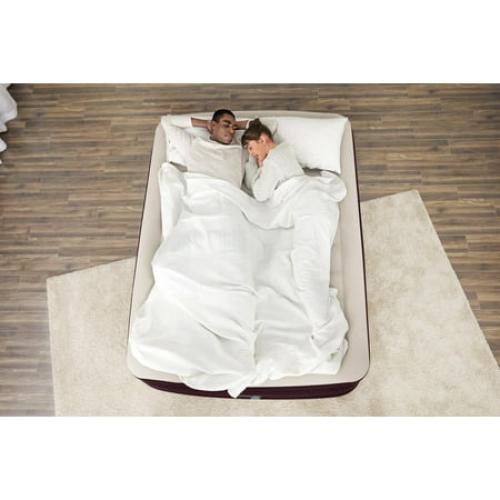 Bestway Maroon 20 Queen Air Mattress with Built-in Pump