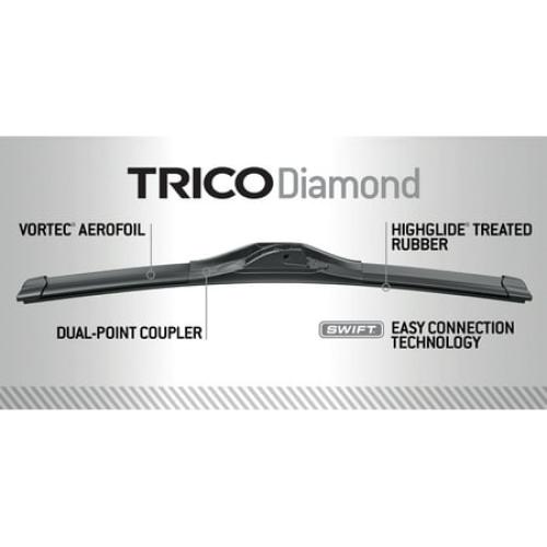 TRICO Diamond 2 Pack, 24 and 20 High Performance Replacement Windshield Wiper Blades (25-2420) Fits select: 2007-2011,2022 TOYOTA CAMRY