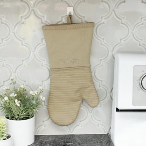 All-Clad Silicone Oven Mitt, 2 Pack, Cappuccino