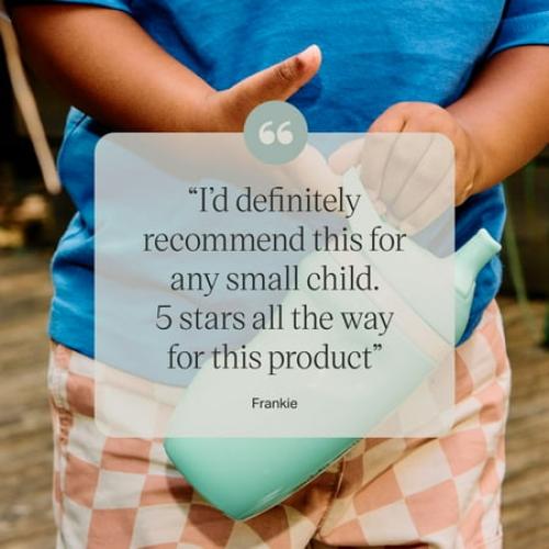 Tommee Tippee Insulated Sporty Bottle, 9oz, 12 Months , No Spill Toddler Water Bottle, Two-Piece Valve Helps Stop Spills, Blue & Orange, 2 Count