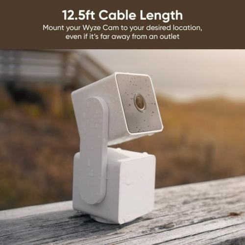 Wyze Outdoor Power Adapter L-shaped Micro USB Adapter (Only)