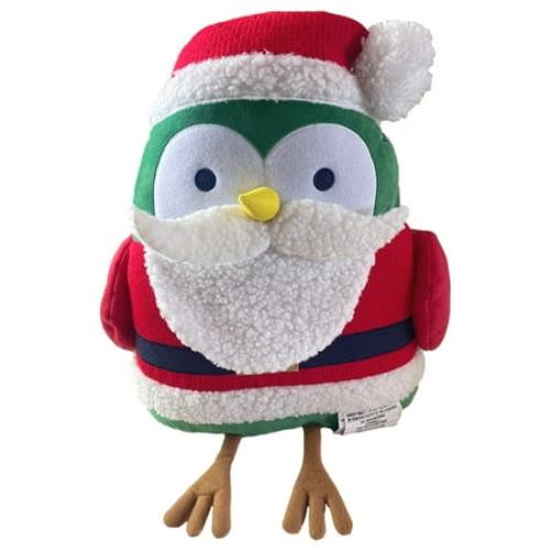 Christmas Santa Penguin Plush Kids Decorative 17 Large Cuddle Pillow Buddy