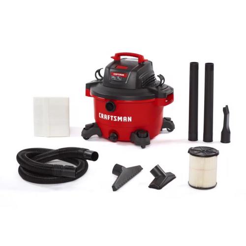 CRAFTSMAN Detachable Blower 12-Gallon 6 HP Corded Wet/Dry Shop Vacuum with Accessories Included