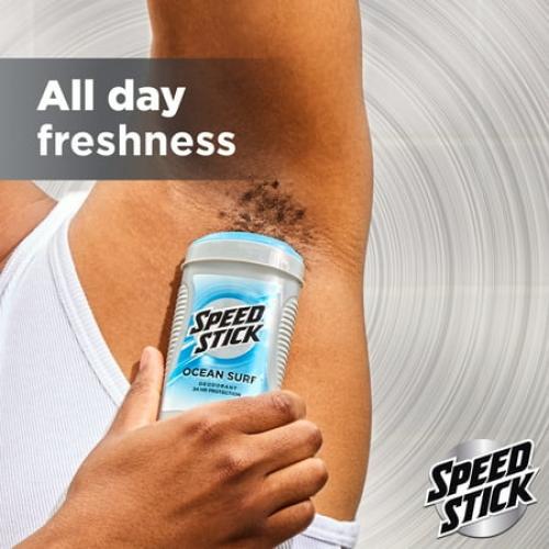 Speed Stick Antiperspirant Deodorant for Men, Ocean Surf, 3 oz, 4 Pack