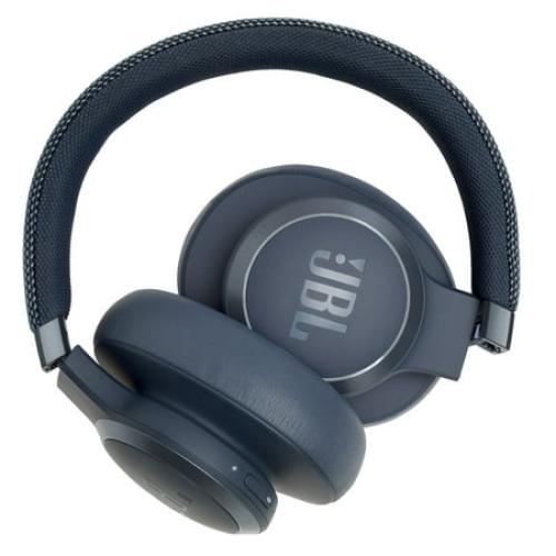 JBL Live 650BTNC - Wireless Over-Ear Noise-Cancelling Headphones - Blue