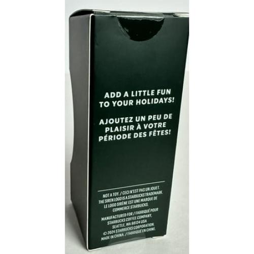 Starbucks Cold Cup Ornament / Key Chain Pleated Pink Ombre 3 tall 2024