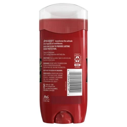 3 PACK Old Spice Deodorant for Men, Aluminum Free, Invisible Solid Stick, Swagger, 3.8oz