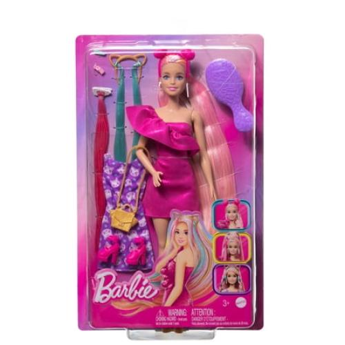 Barbie® Fun & Fancy™ Hair Doll with Extra-Long Colorful Blonde Hair and Styling Accessories