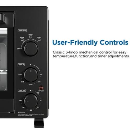 Mainstays XL Toaster Oven, 34QT, 6-Slice Family Size, Black, 1500W, New