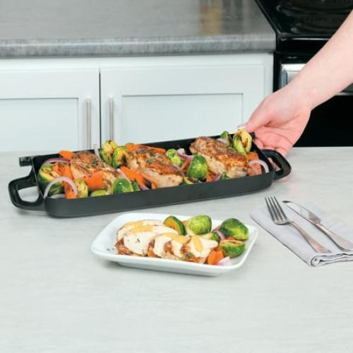 Presto Ceramic Electric Griddle/Warmer Plus, Black 07024