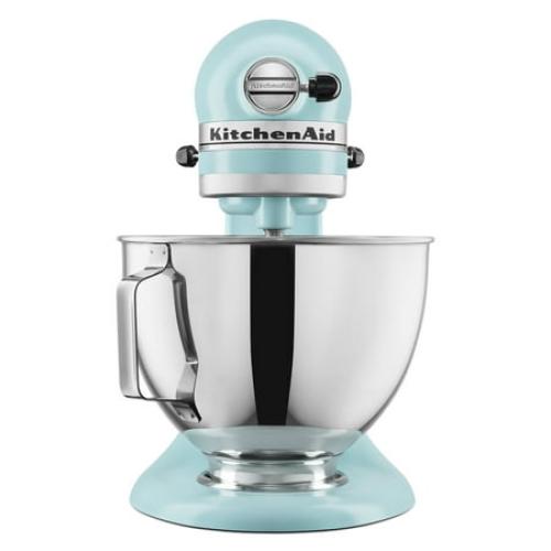 KitchenAid Deluxe Series 4.5 Quart Tilt-Head Stand Mixer with Stainless Bowl, Mineral Water Blue, Model KSM97MI