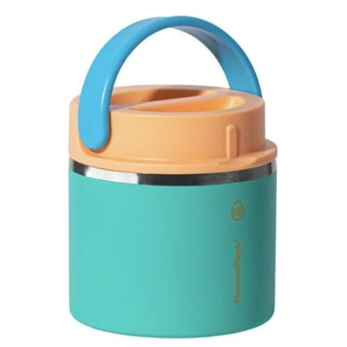 Thermoflask 20 oz Insulated Food Jar, 2-Pack, Pink and Blue, Hot 12 Hours Cold 24 Hours (Blue and Green)