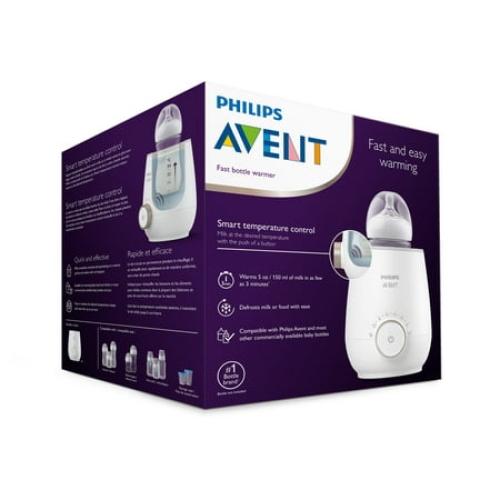 Philips Avent Fast Baby Bottle Warmer with Smart Temperature Control and Automatic Shut-Off SCF358/00