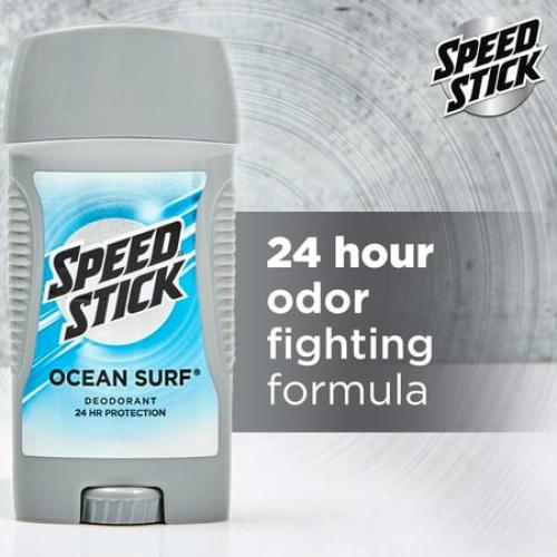 Speed Stick Antiperspirant Deodorant for Men, Ocean Surf, 3 oz, 4 Pack