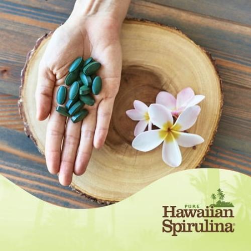 Pure Hawaiian Spirulina - 500 mg Tablets 200 Count