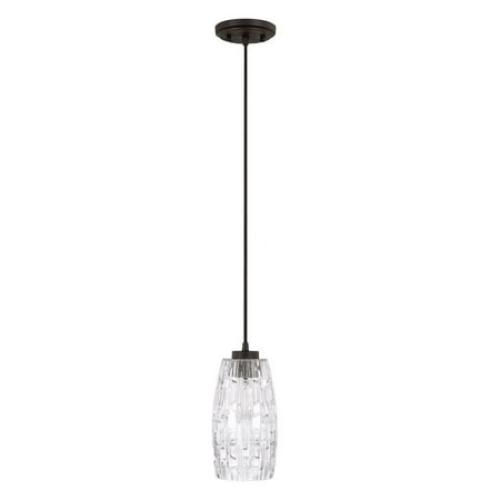 One Light Pendant-Aged Brass Finish -Traditional Installation Capital Lighting 328611Ad-450
