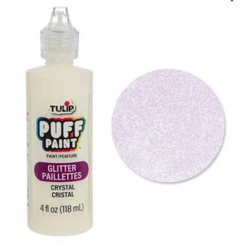 Tulip Puff Fabric Paint, Diamond Glitter, 4 fl oz, Liquid Gel