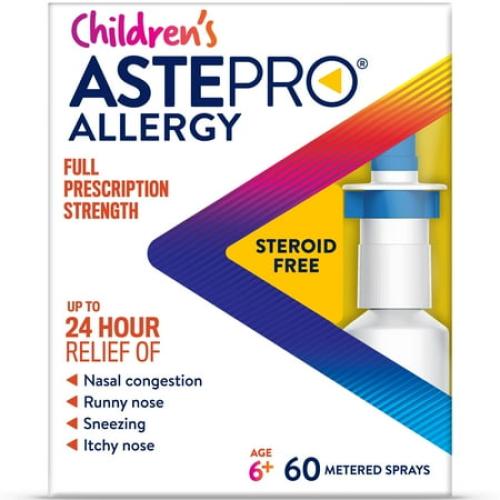 Children's Astepro Allergy Medicine, Steroid Free Antihistamine Nasal Spray, 60 Metered Sprays