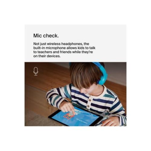 Color Blue Belkin SoundForm Mini - Headphones with mic - on-ear - Bluetooth - wireless, wired - 3.5 mm jack - blue
