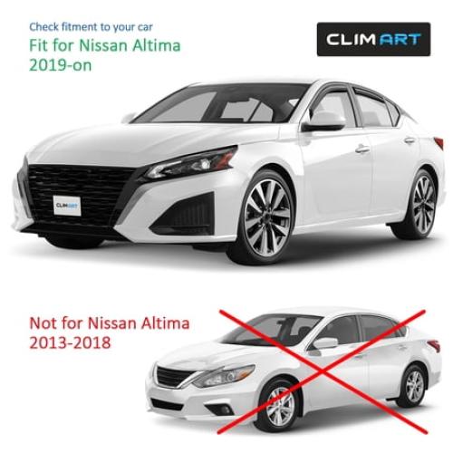 CLIM ART in-Channel Incredibly Durable Rain Guards for Nissan Altima 2019-2026, Original Window Deflectors, Vent Window Visors, Vent Deflector, 4 pcs. - 622316