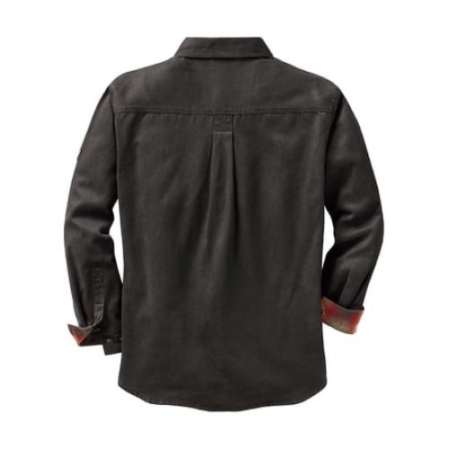 Barley XL Legendary Whitetails Men's Journeyman Flannel Lined Shirt Jacket Water Resistant Waxed Cotton