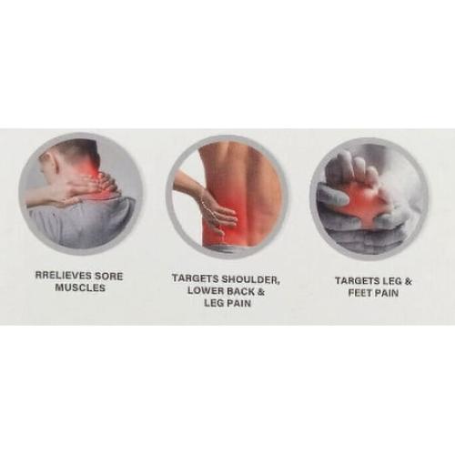 Brookstone Heating Percussion Body Massager, Black