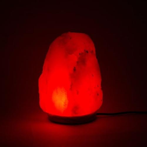 Himalayan Shop LED Color Changing Salt Lamp with USB Cord, White
