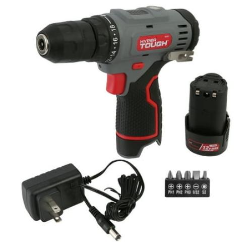 Hyper Tough 12V Max Cordless Drill Project Kit, 55-Piece, Holiday Gift