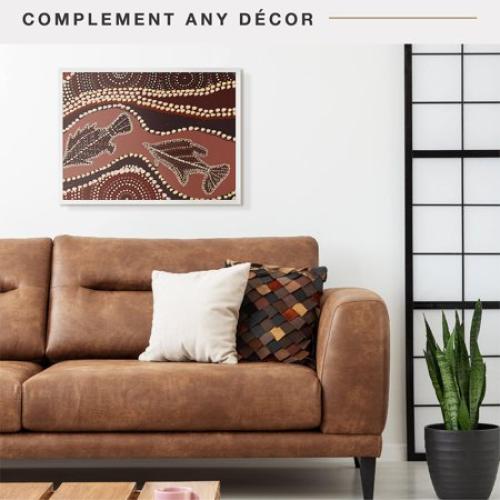 MCS Foundation 16x24 Poster Frame Traditional Brass, Vertical & Horizontal Wall Hanging Large Picture Frame for Photos, Posters & Art Prints (1-Pack)